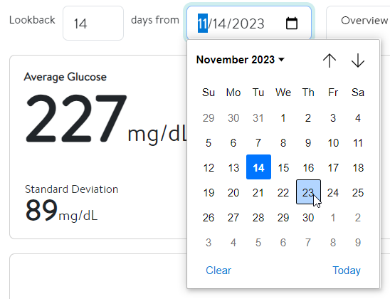 Date and Time Range Selection